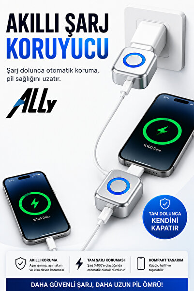 Ally HyperCharge 140W AI Akıllı Şarj Kesici Adaptör – Şarj Dolunca Otomatik K...