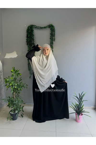 Yüsra Collection Tesettür Sufle Şifon Uzun Boy