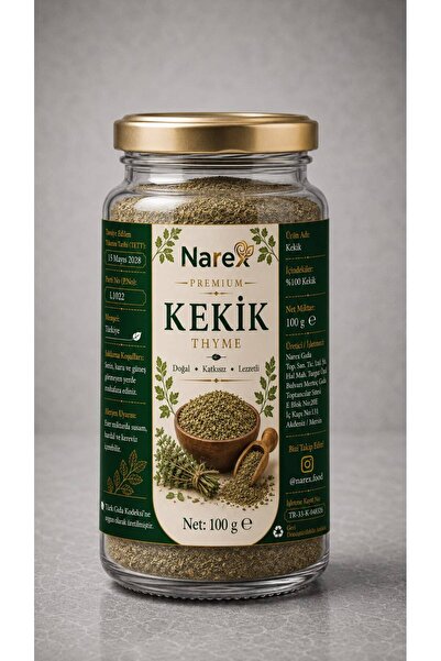 NAREX Kekik 100 Gr Cam Kavanoz Doğal Taze Premium Kalite