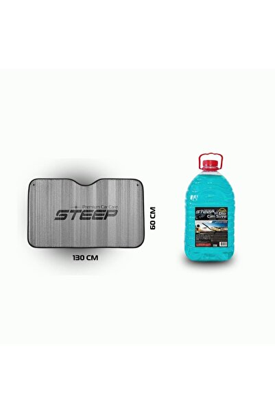 STEEP Sunshade Universal 130X60 Cm, Summer Car Windshield Water 5 Lt