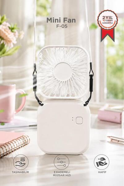 Torima F-05 Mini Fan Tutmalı Şarjlı 3 Kademeli Vantilatör Klima Soğutucu Fan ...