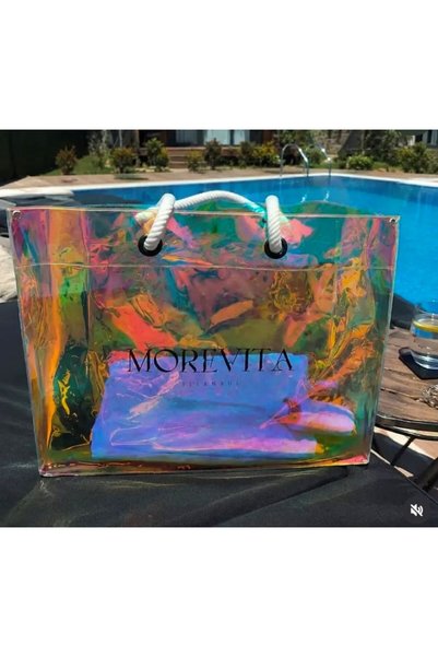 Morevita Hologram Pvc Printed Beach Bag