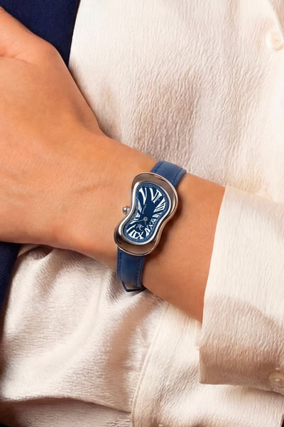 EXAEQUO Ex0001.0004 Classic Melting Stainless Steel 316L Blue Unisex Wristwatch