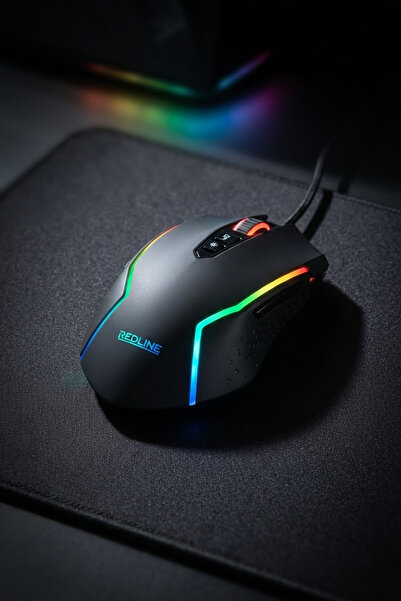 Redline 8000 Dpi / 7 Makro Tuşu / 1.8 M Örgülü Kablo Rgm-656 Gaming Mouse