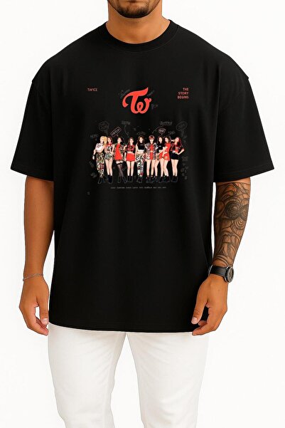 Bahriyeli Collection Oversize Twice the Story Begins Cheer up K-Pop Music Che...