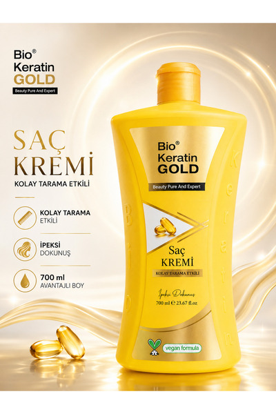 Bio Keratin Gold Kolay Tarama Etkili Saç Kremi 700 ml