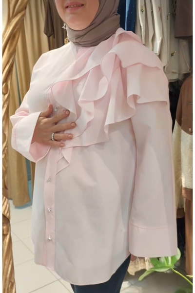 Ruby Pembe teseetur Gömlek