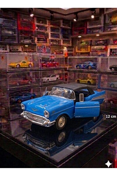 OYUNCAKSAHİLİ CHEVROLET CHEVY 1957 KLASIK KOLEKSİYON 12CM MODEL METAL ARABA D...