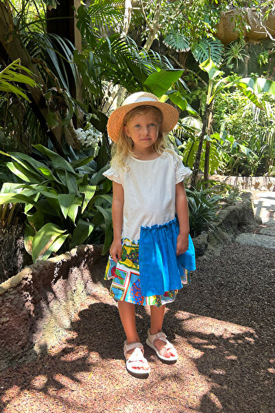 SheShe Summer Girl's Dress with Fish Figure