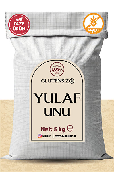 Luga Glutensiz Yulaf Unu 5 Kg - Katkısız, Taş Değirmende Öğütülmüş, Yeni Mahs...