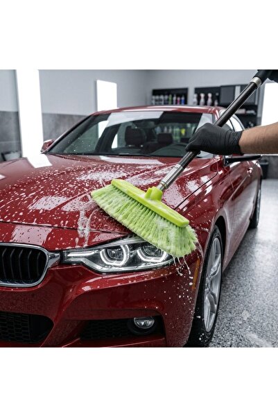 FALEYSA Professional Car Wash Brush Soft-Bristled Vehicle Cleaning Tool