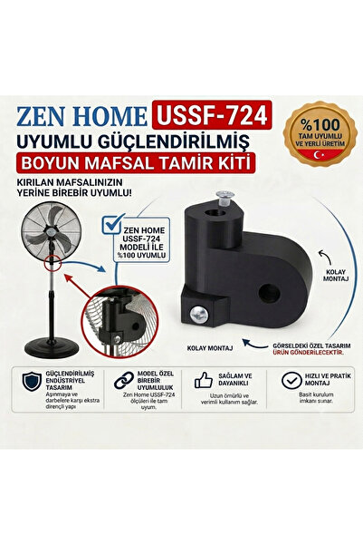 SÜPÜRGE ATÖLYESİ Zen Home Ussf-724 E Sanayi Tipi Vantilatör Güçlendirilmiş Bo...