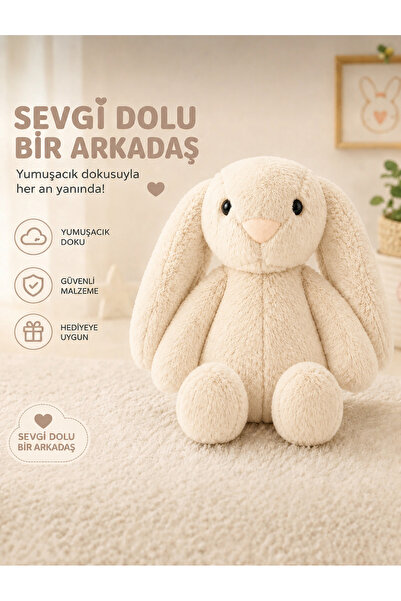 50cm Long Ear Sleep My Friend Easter Rabbit Soft Furry Plush