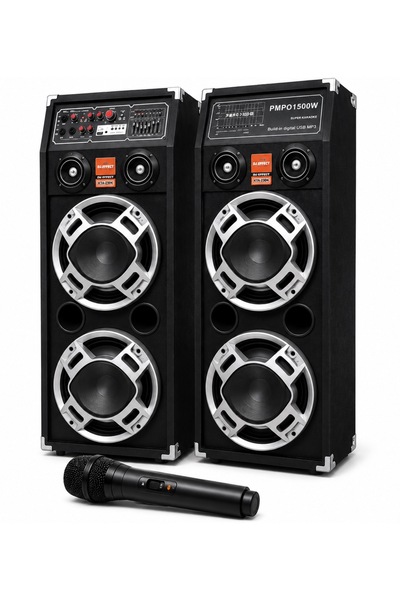 OEM Boxe Profesionale DJ Effect KTA 2304 cu Microfon Wireless Sistem Karaoke