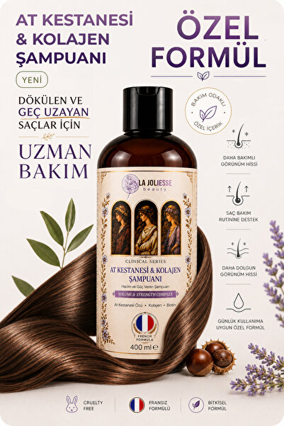 La Joliesse At Kestanesi & Kolajen Şampuan 400 ml ve Hacim Veren Saç Bakım Şa...