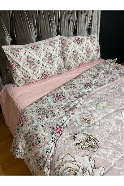 Brillant Home Çift Kişilik Pamuklu Nevresim Takımı Manas Gül