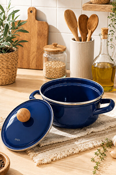 Enza Minicook Enamel Food & Sauce Pot
