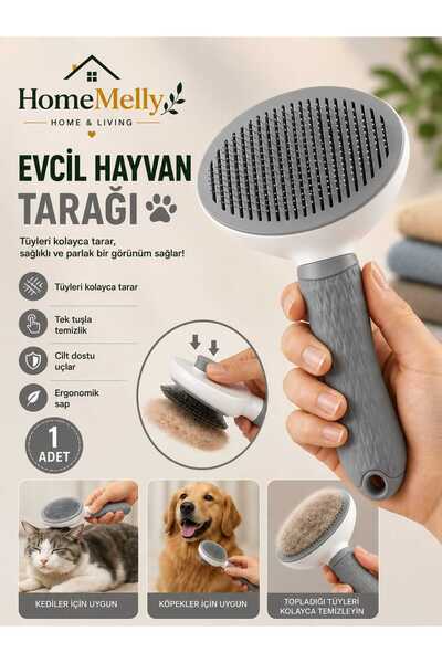 btm home Automatic Pets Brush with Keys - Cat Dog Hair Collector Comb