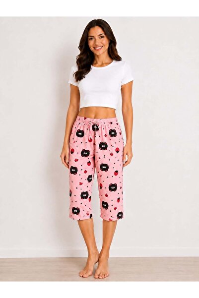 Pemilo Women's Patterned Milan Capri Single Bottom
