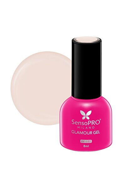 SensoPRO Milano Ημιμόνιμο βερνίκι νυχιών Glamour Gel 8ml, Nude Mood #15