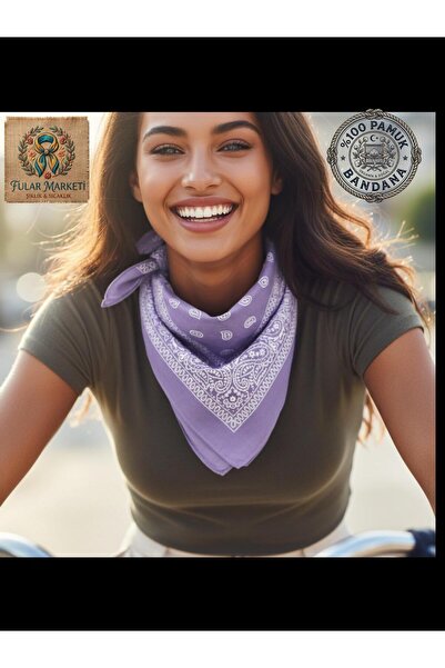 Fular Marketi Adăugați 4 și plătiți 3 în coș Campanie 100% bumbac Bandana uni...