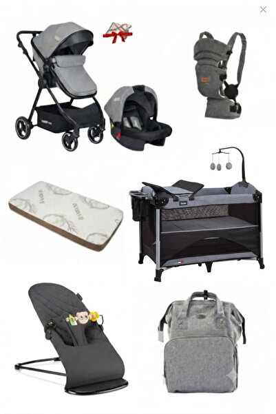 Calvin Baby 8 Parça Lüks Çeyiz Seti Travel Sistem Bebek Arabası,AnneYanı,AnaK...