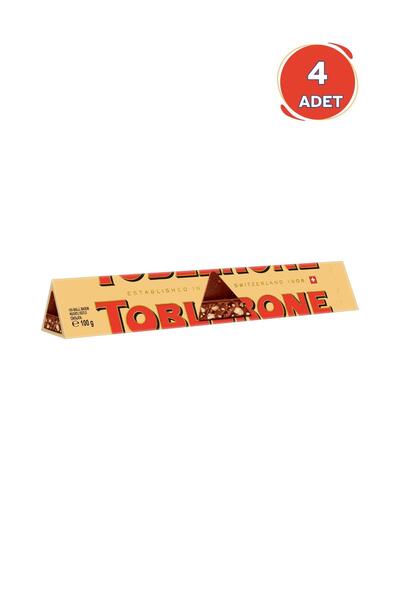 Toblerone Sütlü Çikolata 100 gr - 4 Adet (4 x 100 gr)