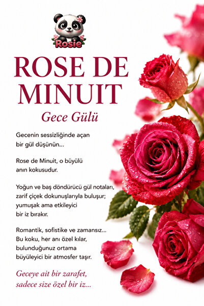 Rosie Rose de Minuit Çubuklu Oda Kokusu Yedek Şişe 250 ml – Gece Gülü Aromalı Yedek Şişe