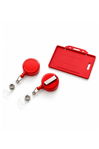 excarpin Personnel Yoyo Card Holder Card Holder and Card Container Red