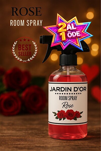 JARDIN D'OR Rose Room Spray Gül Oda Spreyi 500 ml Oda Kokusu 8681529300486