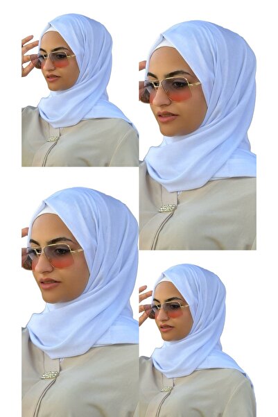 ALDAIYR 4 Pieces of Pashmina Viscose Fabric, 125 Grams Each