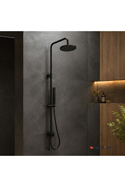 KALE Rain Mare Mat Siyah Duş Barı