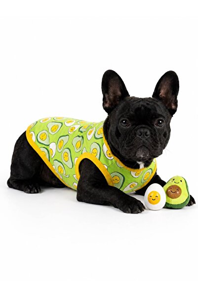 PetiliDünya Avocado Summer T-Shirt and Dog Tank Top (Cat and Dog Clothing)