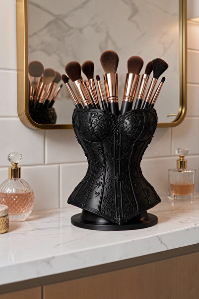 Belupa Corset Design Makeup Brush Holder and Pen Holder Decorative Desktop Or...