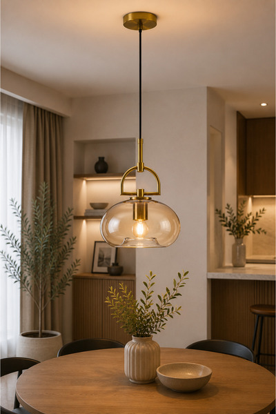 Apliqa Meino Tekli Eskitme Modern Sarkıt Oturma Odası Salon Sarkıt Avize