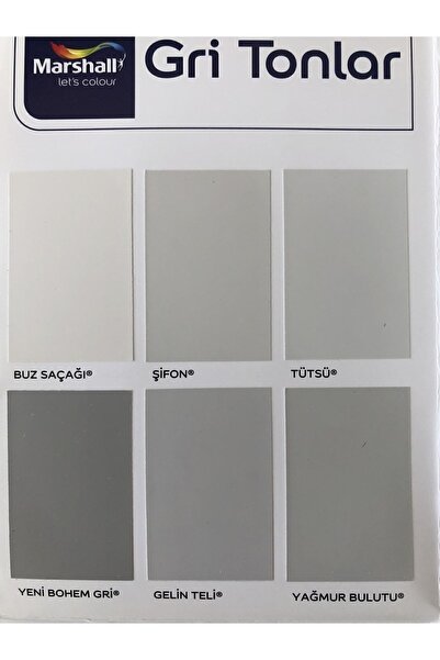 Marshall Fit Silikonlu Ipek Mat Silinebilir Iç Cephe Duvar Boyası Renk; Tütsü 3,5kg