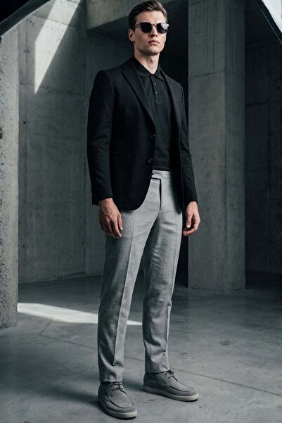İmza Black 6 Drop Slim Fit Cotton Jacket 1002260126
