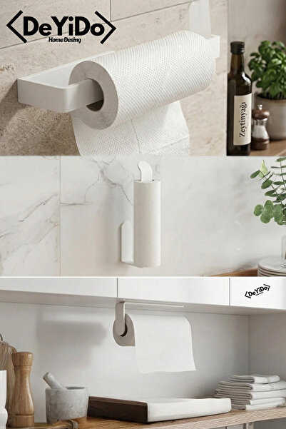 DeYiDo Kaliteli Paslanmaz Çelik Kağıt Peçetelik, Havluluk - Mutfak Banyo Lavabo Çok Amaçlı Askı