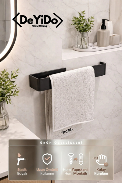 DeYiDo Kaliteli Paslanmaz Çelik Kağıt Peçetelik, Havluluk - Mutfak Banyo Lavabo Çok Amaçlı Askı
