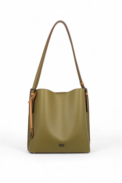 Bilik Deri Women's Shoulder Bag with Logo Detail