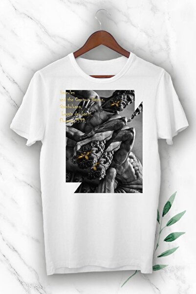 perseusshopping Λευκό μπλουζάκι με στάμπα Unisex