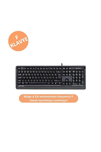 Genel Markalar A4tech Fk10 F Usb Kablolu Multimedia Klavye Siyah