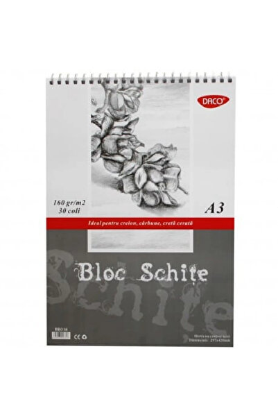 daço Bloc A3 schite 160gr 30 file DACO