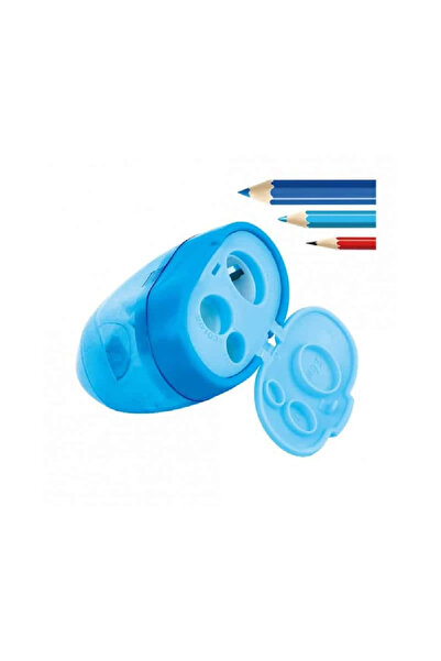 KEYROAD Ascutitoare Tris Jumbo, plastic 3 orificii, cu rezervor
