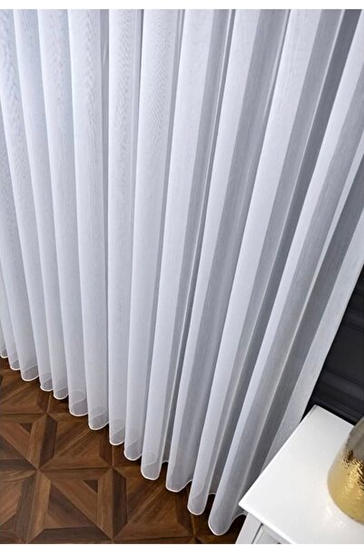 Plain Tulle Curtain Bamboo Ttm Modern Elegant Washable No Iron Requirement 1x3 Frequent Pleat