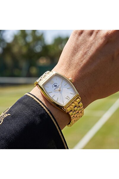 Santa Barbara Polo & Racquet Club ساعة فريدة من نوعها للنساء مصنوعة من الفولا...
