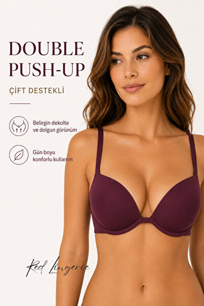 red iç giyim Sutien Wowbra Double Push-Up (dublu susținere).