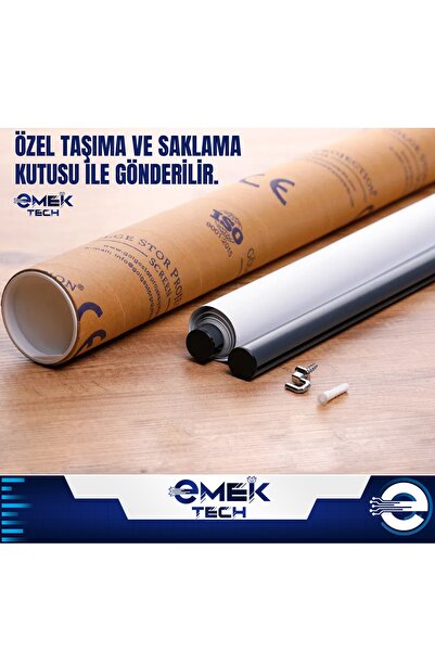 PİNK İTHALAT En150 cm Boy105cm Projeksiyon Perdesi Taşınabilir Akıllı Kumaş Işık Geçirmez 4k-8k