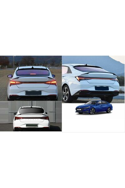 autogp Hyundai elantra bagaj üstü spoiler yüksek pianoblack 2021+