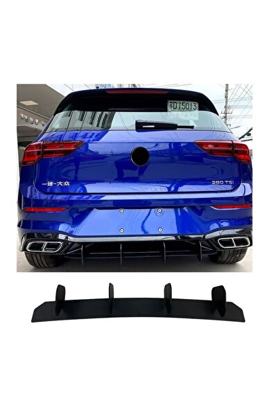 autogp Vw golf 8 rline arka tampon difüzör eki plastik ithal
